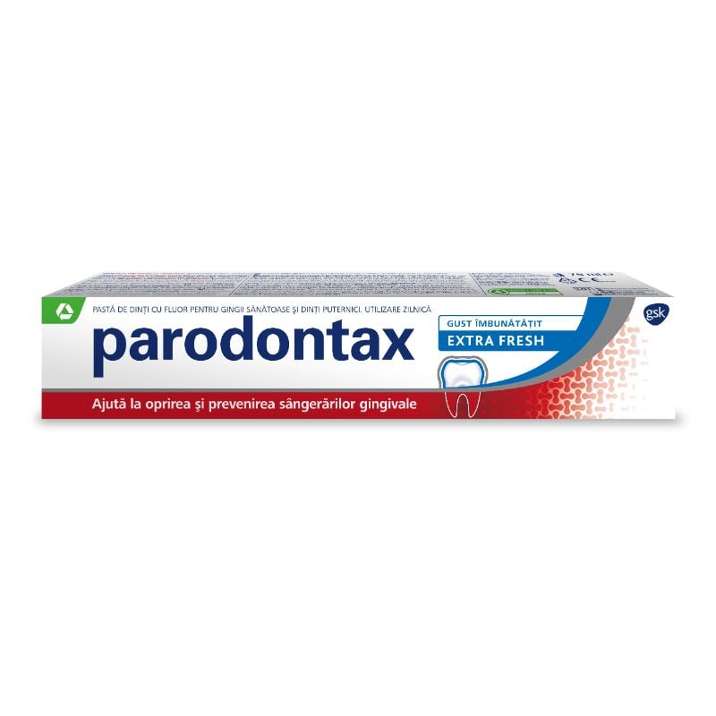 Pasta de dinti cu fluor Extra Fresh Parodontax, 75 ml, Gsk Frumusete si ingrijire 2023-10-03 3