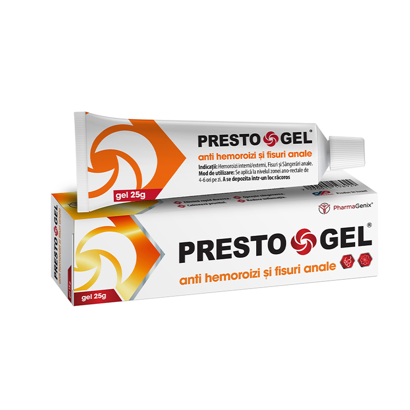 PrestoGel gel, 25g, PharmaGenix Hemoroizi
