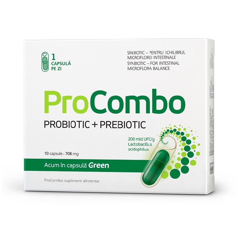 Procombo Probiotic + Prebiotic, 10 Capsule, Vitaslim
