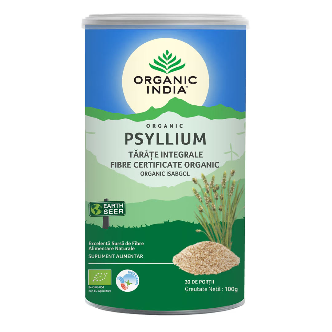 Tarate Bio de Psyllium Integrale, 100 g, Organic India