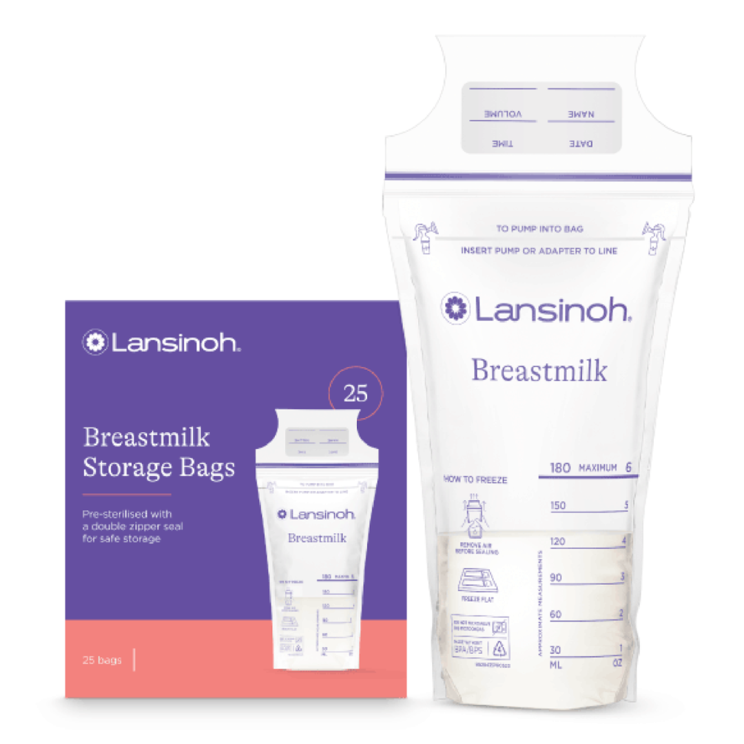 Pungi de stocare lapte matern, 25 pungi, Lansinoh