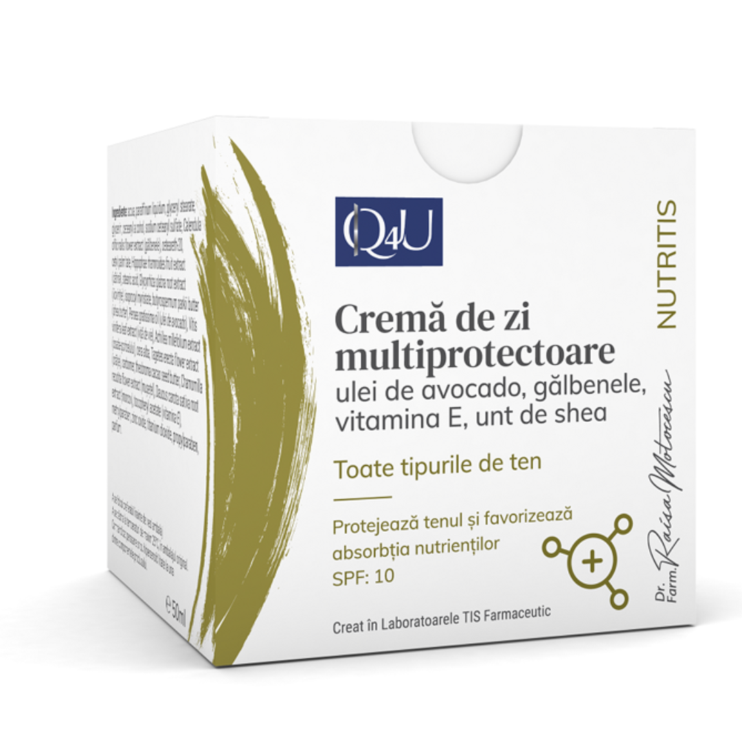 Crema de zi multiprotectoare Nutritis Q4U, 50ml, Tis Farmaceutic