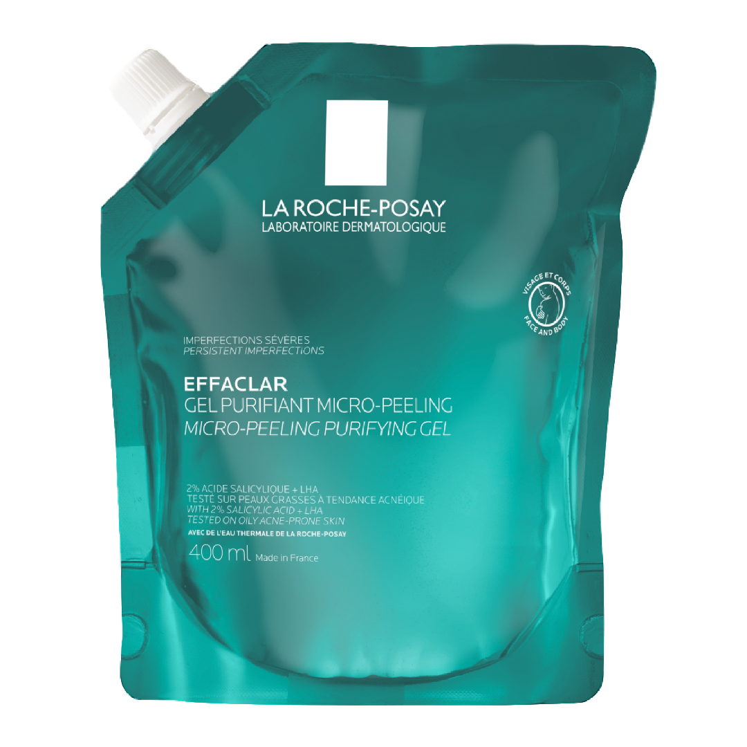 Rezerva de reincarcare Gel de curatare micro-exfoliant Effaclar, 400 ml, La Roche-Posay