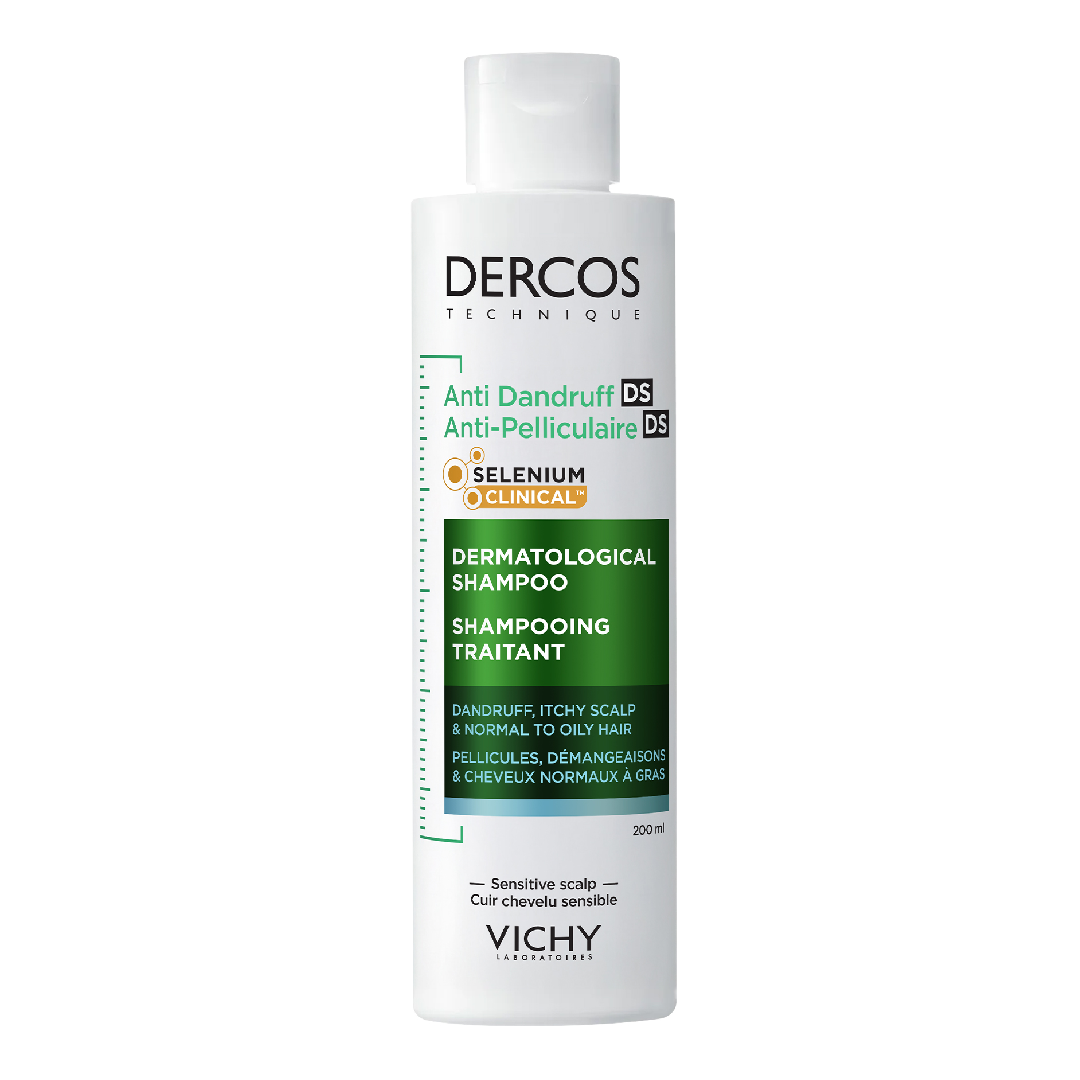 Sampon anti-matreata pentru par normal-gras Dercos, 200 ml, Vichy