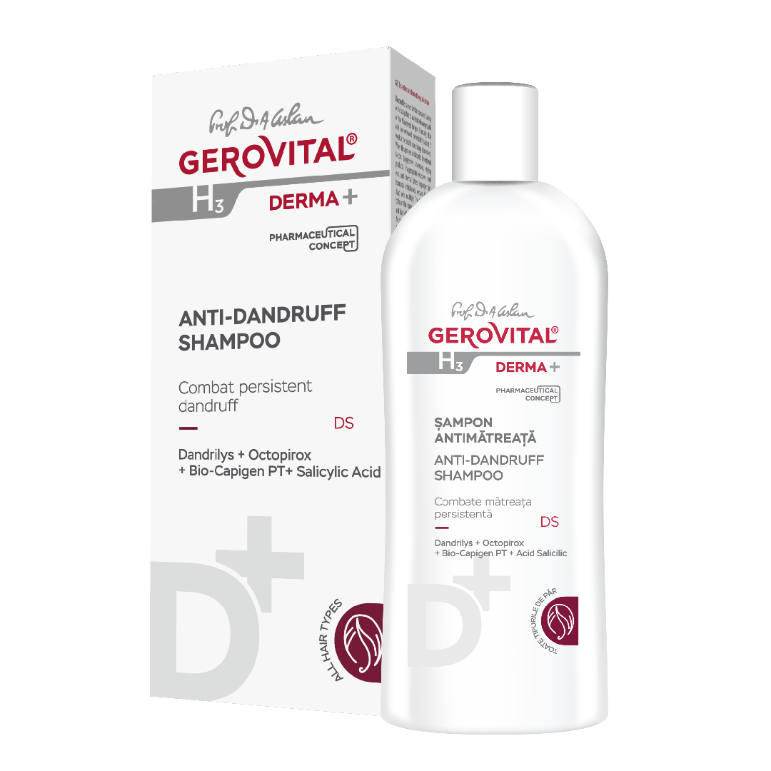 Sampon Antimatreata H3 Derma+, 200 Ml, Gerovital