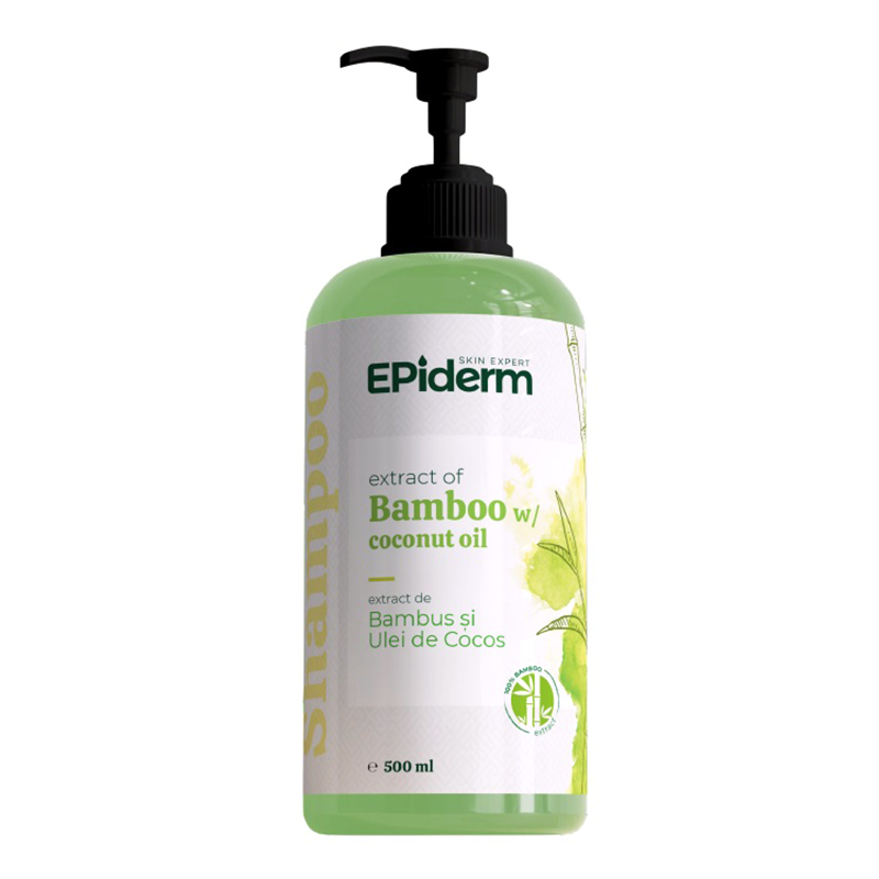 Sampon bambus&ulei cocos, 500ml, Epiderm