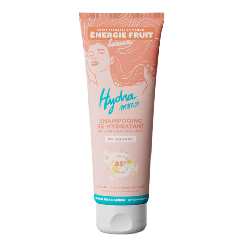 Sampon hidratant pentru par uscat si deteriorat cu monoi si Ulei organic de Macadamia, 250ml, Energie Fruit