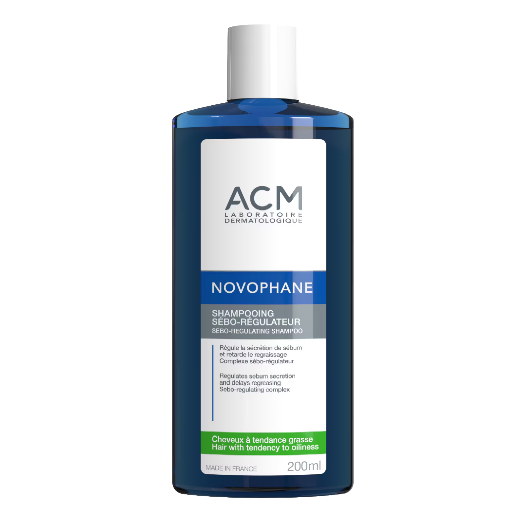 Sampon sebo-regulator, Novophane, 200 ml, ACM