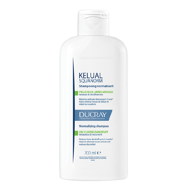 Sampon tratament anti-matreata grasa Squanorm, 200 ml, Ducray