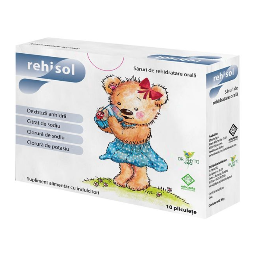 Saruri de rehidratare Rehisol, 10 plicuri, Dr. Phyto