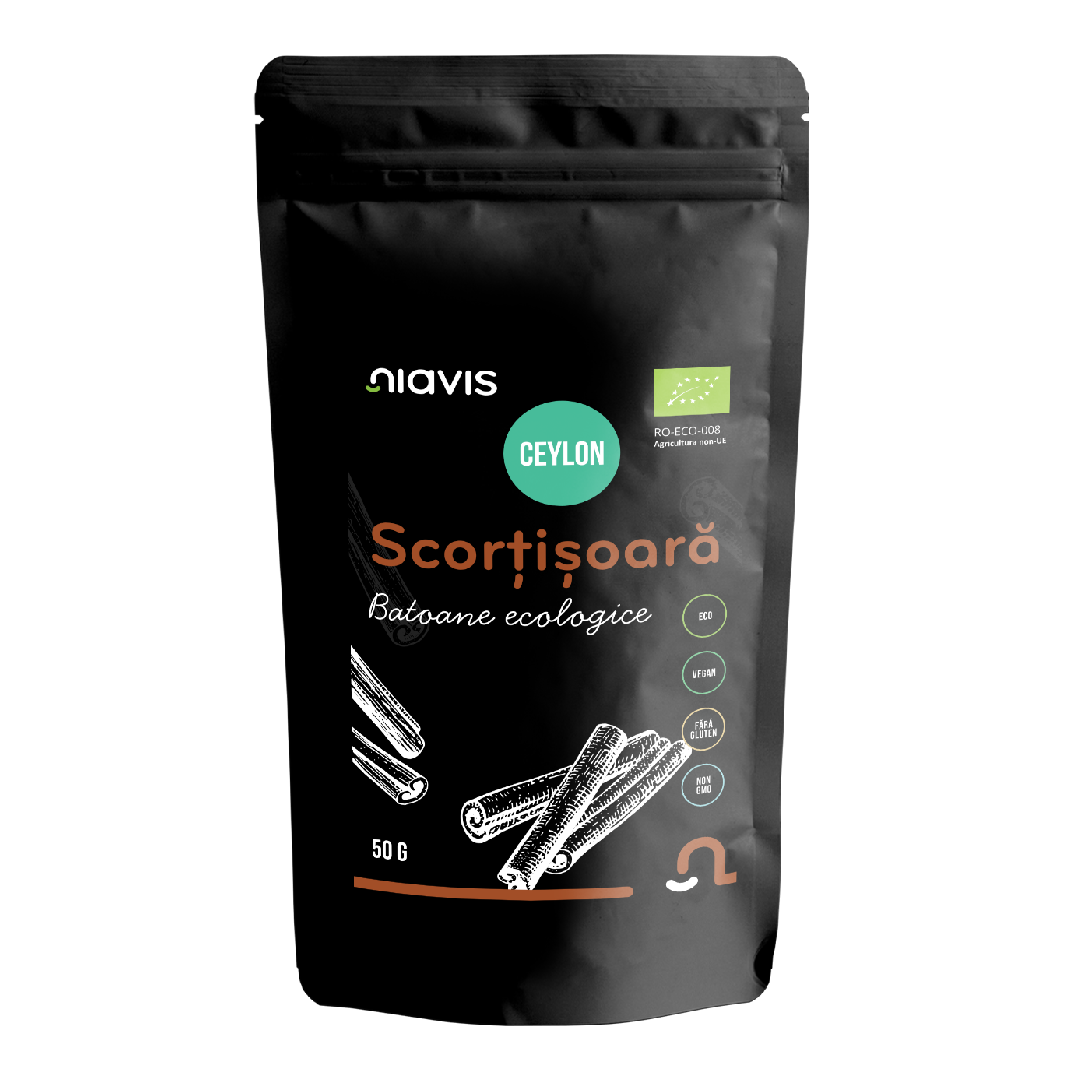 Scortisoara Ceylon batoane ecologice, 50 g, Niavis