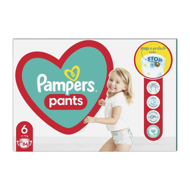 Pampers Pants Scutece-chilotel Marimea6 Extra Large, 84 Bucati