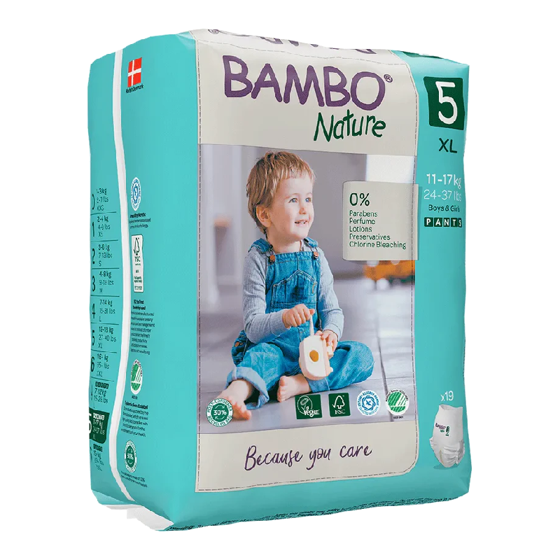 Scutece chilotei Eco Pants Nr.5, 11-17kg, 19 bucati, Bambo Nature