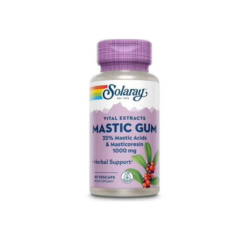 Mastic Gum Solaray, 45 capsule, Secom Digestie sanatoasa 2023-09-23