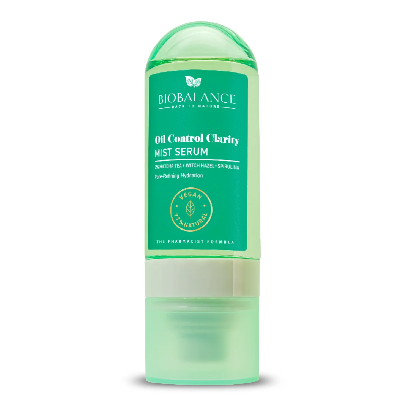 Ser spray facial pentru minimizarea porilor si hidratare, Oil-Control Clarity, 80 ml, BioBalance