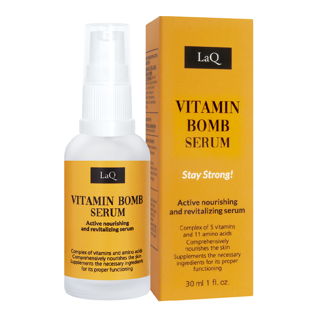 Serum pentru fata revitalizant Vitamin Bomb, 30ml, LaQ