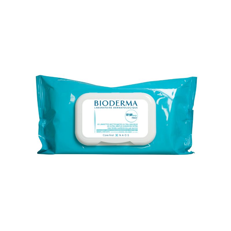 Servetele umede ABCDerm, 60 bucati, Bioderma ABCDerm imagine noua