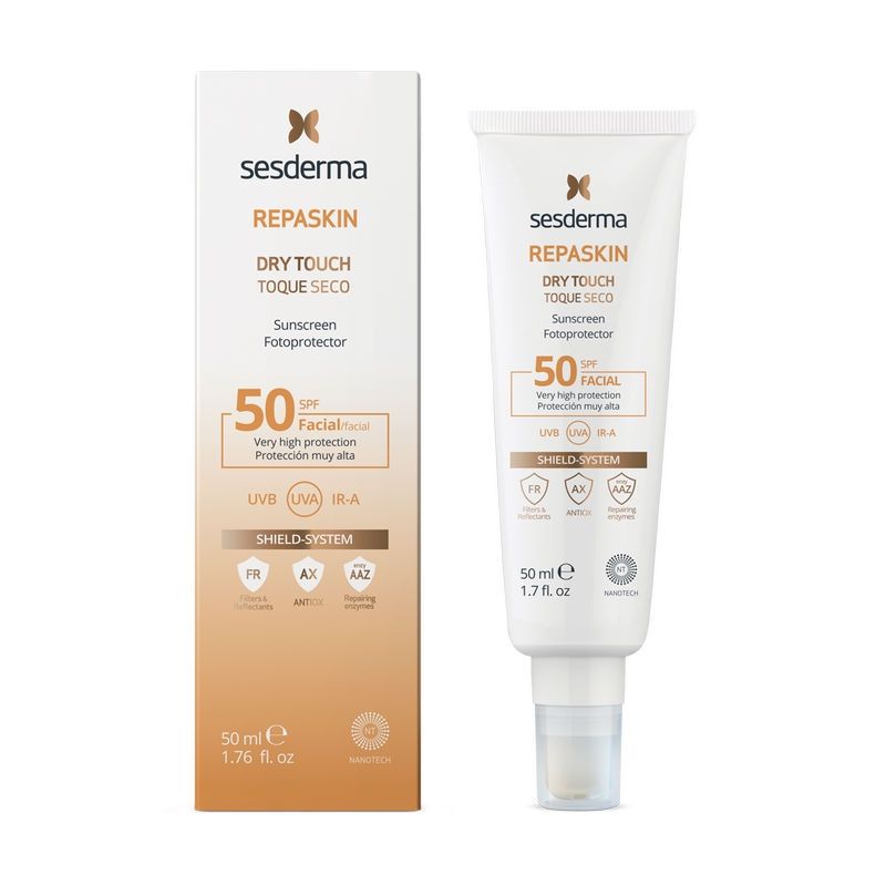 Crema Pentru Protectie Solara Cu Spf 50 Repaskin Dry Touch, 50 Ml, Sesderma