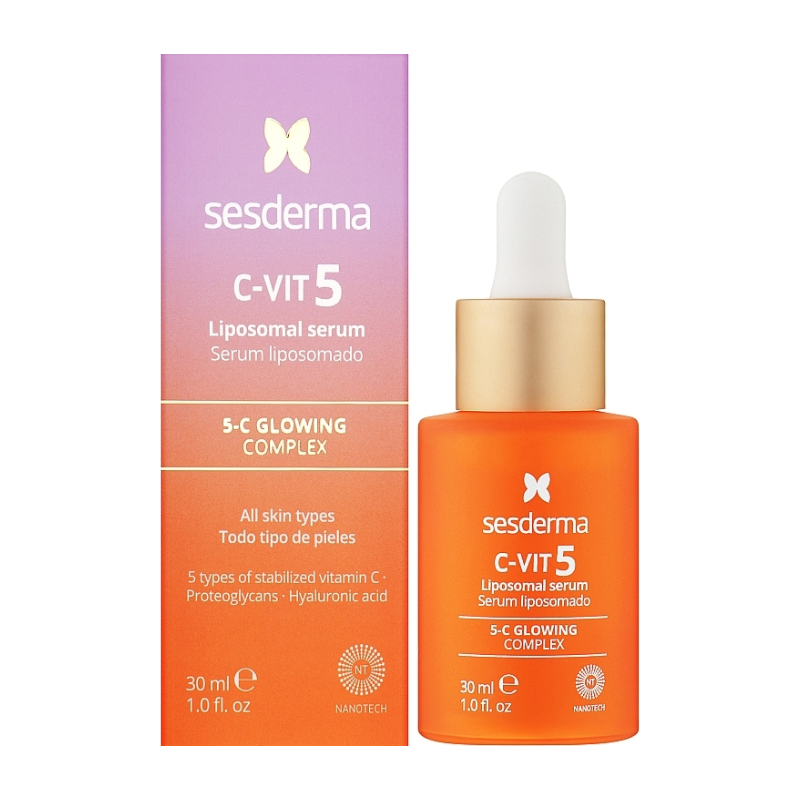 Ser lipozomal cu 5 tipuri de vitamina C C-VIT, 30 ml, Sesderma