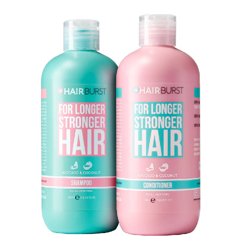 Set Sampon & Balsam Pentru Fortifierea Si Accelerarea Cresterii Parului, 2*350 Ml, Hairburst