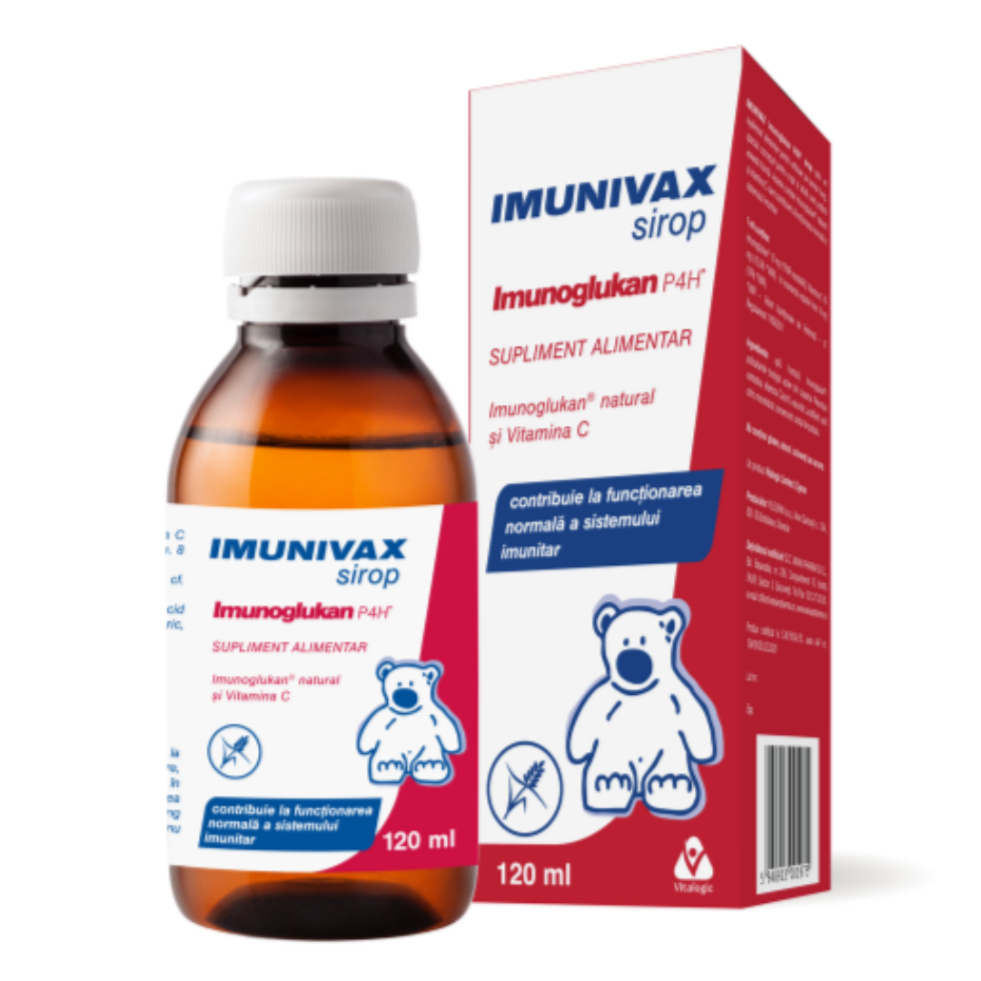 Sirop Imunivax Imunoglukan P4H, 120 ml, Vitalogic