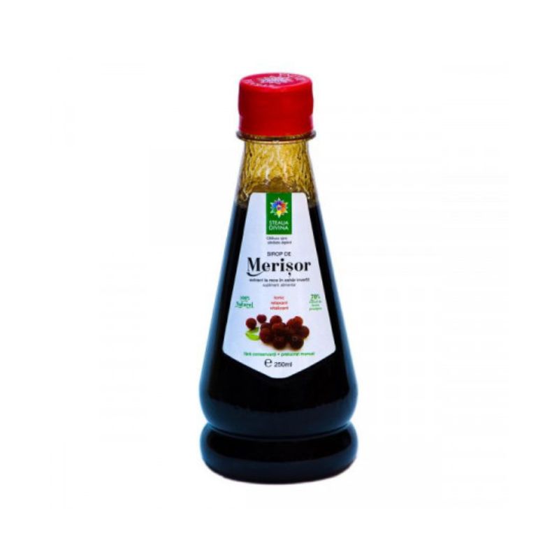 Sirop natural de Merisor presat la rece, 250ml, Steaua Divina 250ml imagine 2021