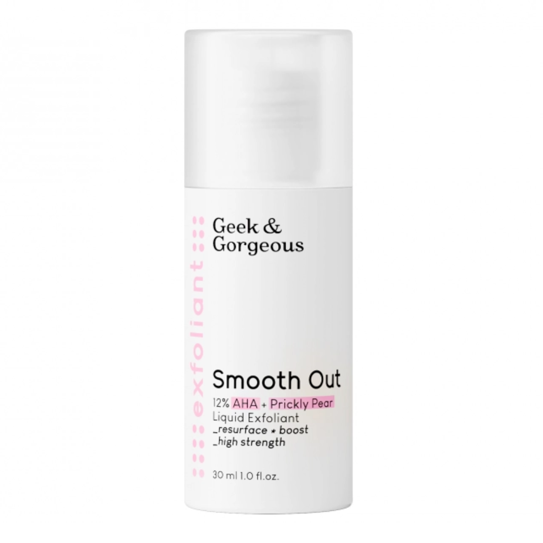Lotiune exfolianta Smooth Out, 30 ml, Geek & Gorgeous