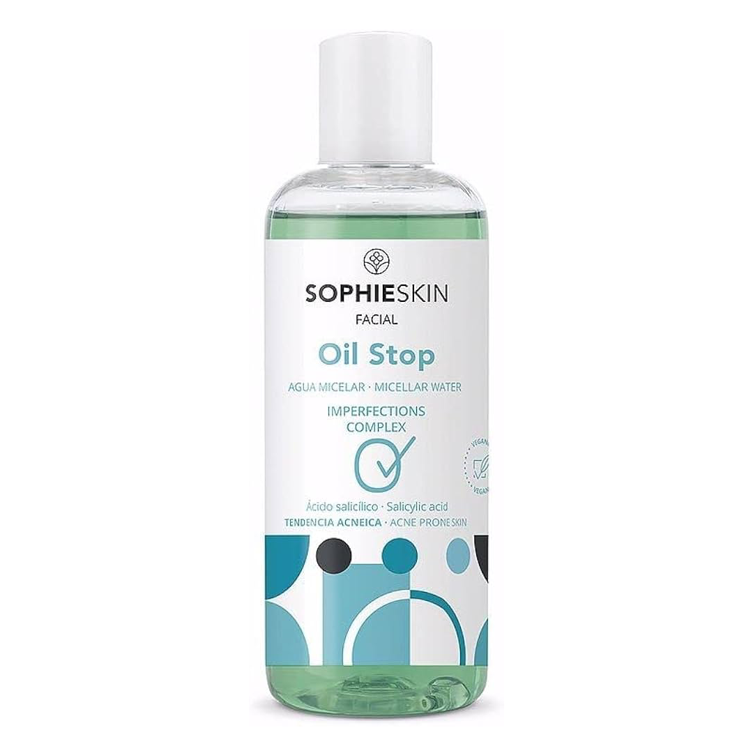 Apa micelara pentru ten cu tendinta acneica Oil Stop, 250 ml, Sophieskin