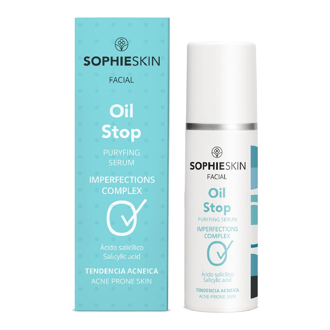 Ser purificator pentru ten cu tendinta acneica Oil Stop, 30 ml, Sophieskin