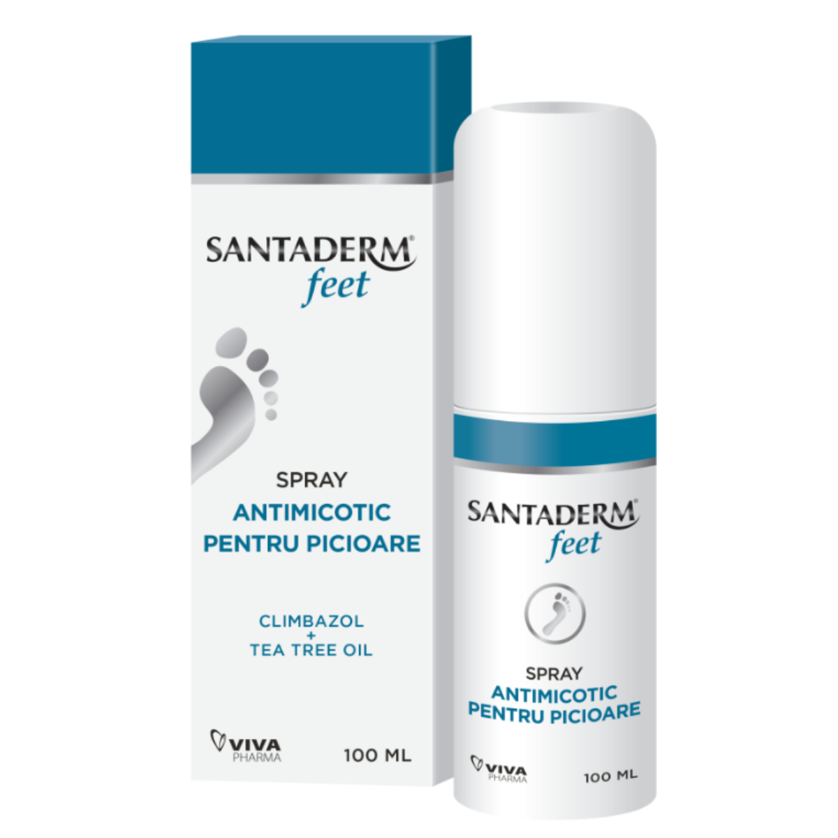 Spray Antimicotic Pentru Picioare Santaderm Feet, 100g