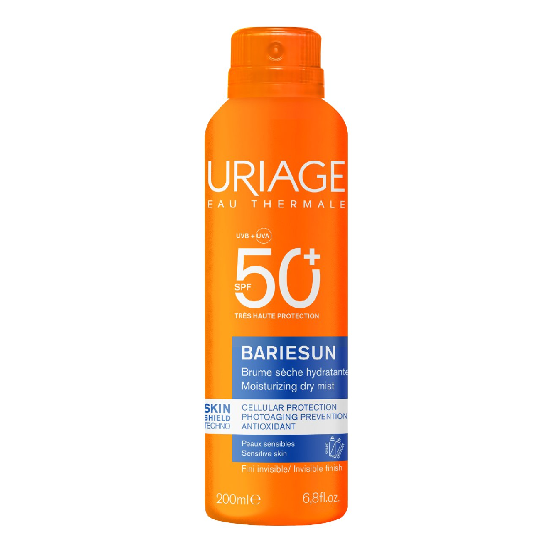 Spray uscat protectie solara SPF50 Bariesun, 200 ml, Uriage