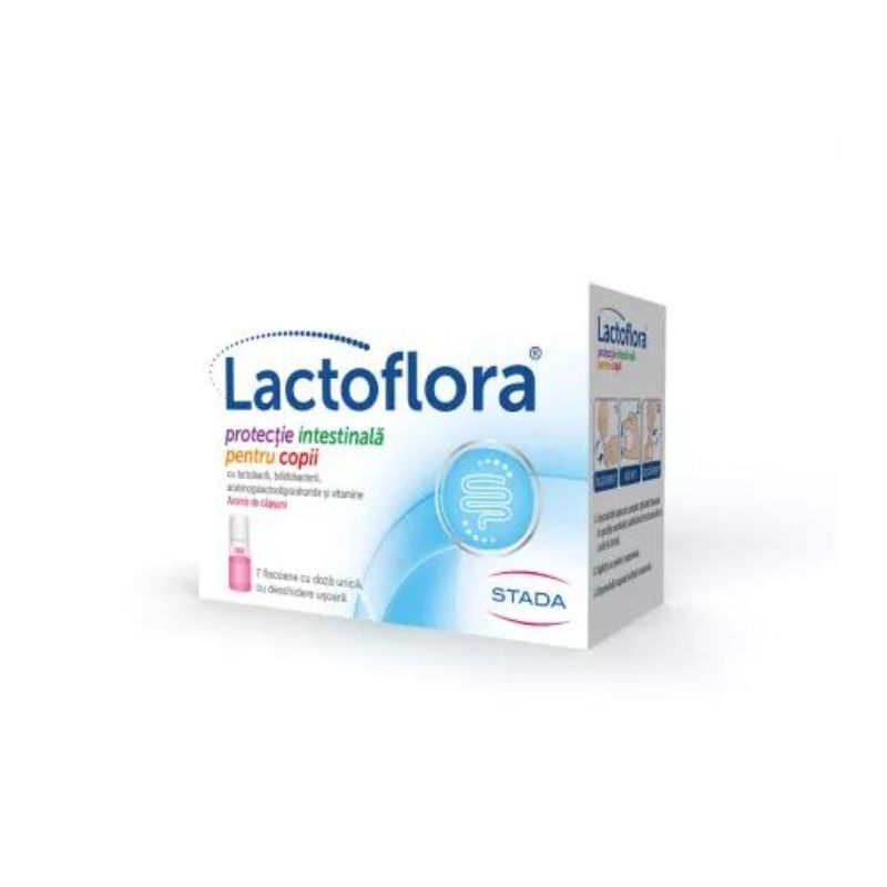 Protector Intestinal Pentru Copii Lactoflora, 7 X 7 Ml, Stada