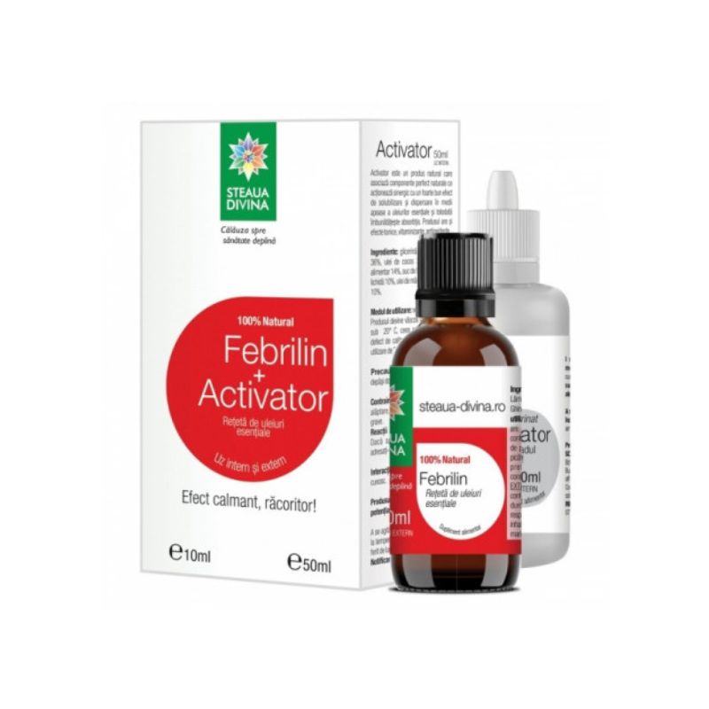 Pachet Ulei Febrilin, 10ml + Activator, 50ml, Steaua Divina 10ml imagine noua