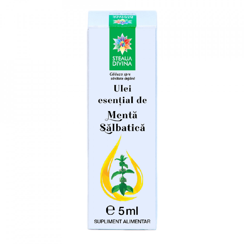 Ulei esential de menta salbatica, 5ml, Steaua Divina