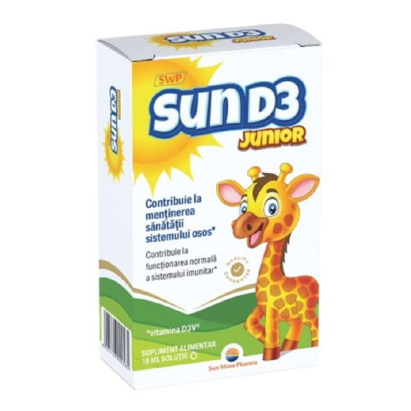 Sun D3 Junior picaturi, 10ml, Sun Wave Pharma