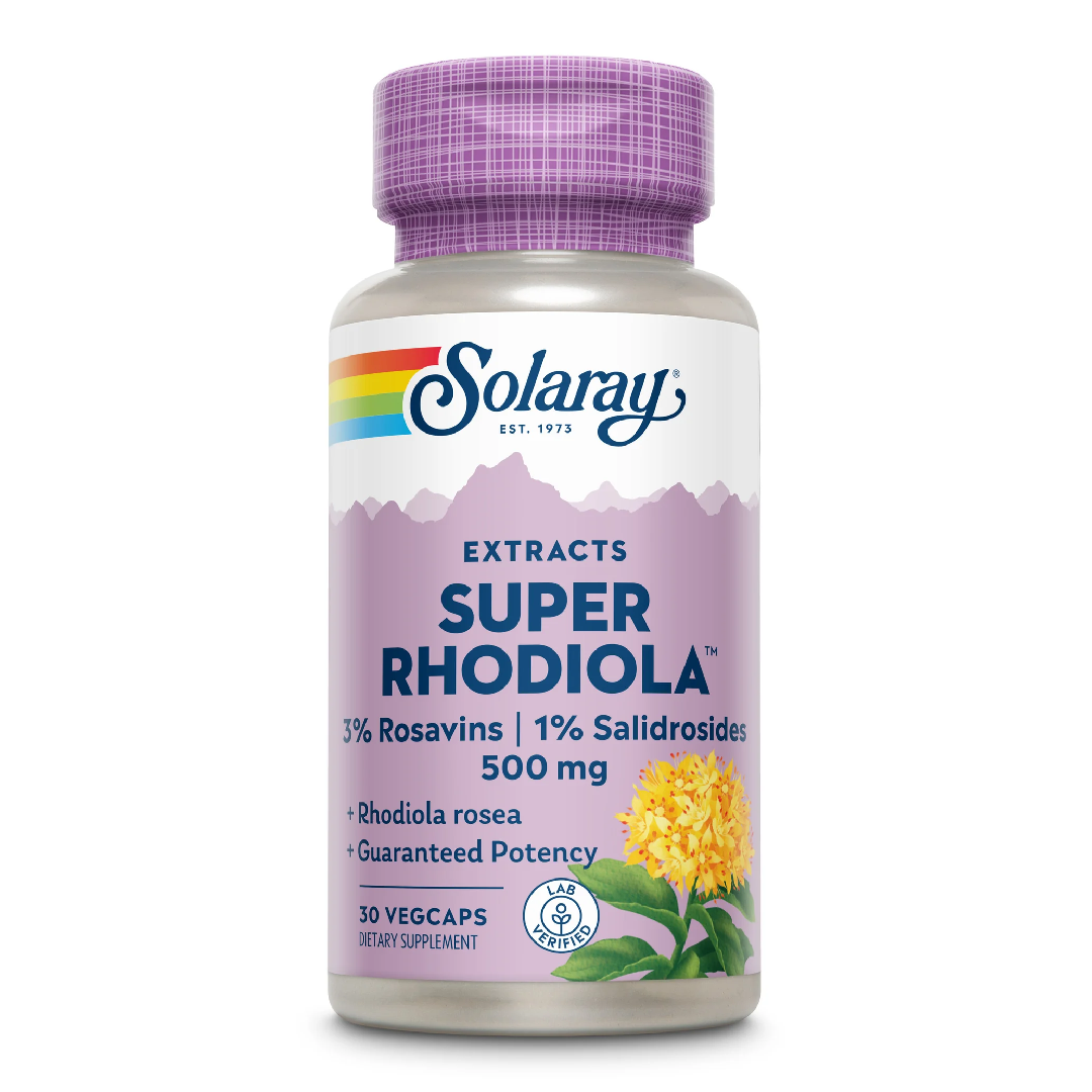 Super Rhodiola 500mg Solaray, 30 capsule, Secom