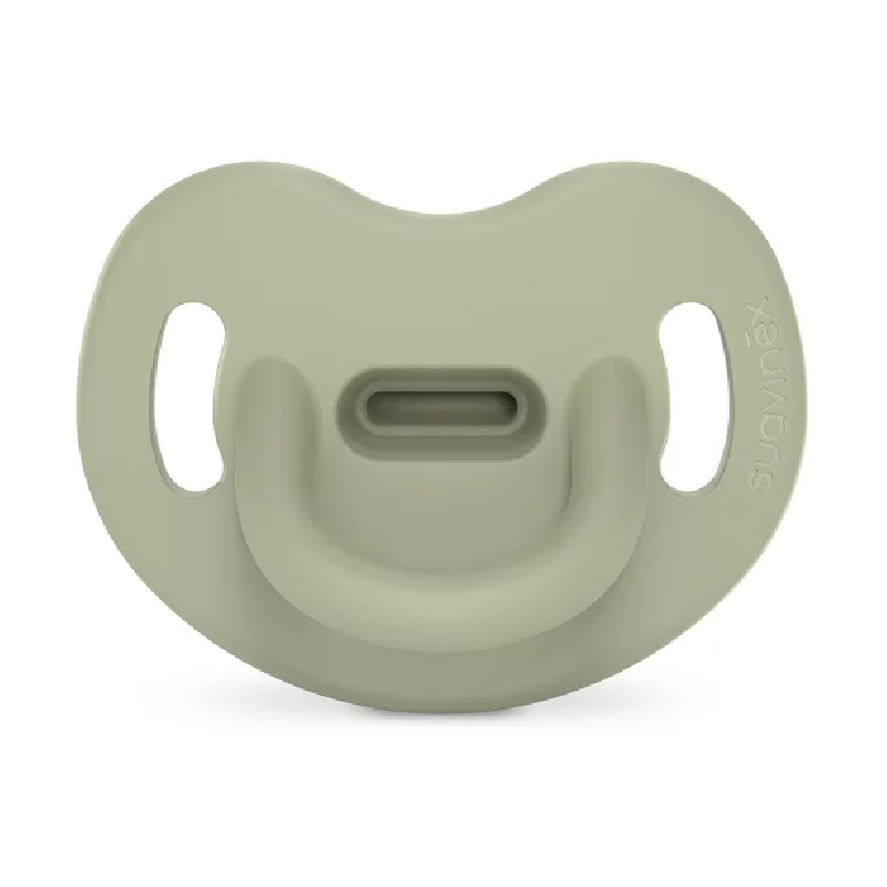 Suzeta anatomica din silicon SX Pro Colour Essence, 0-6 luni, verde, 1 bucata, Suavinex