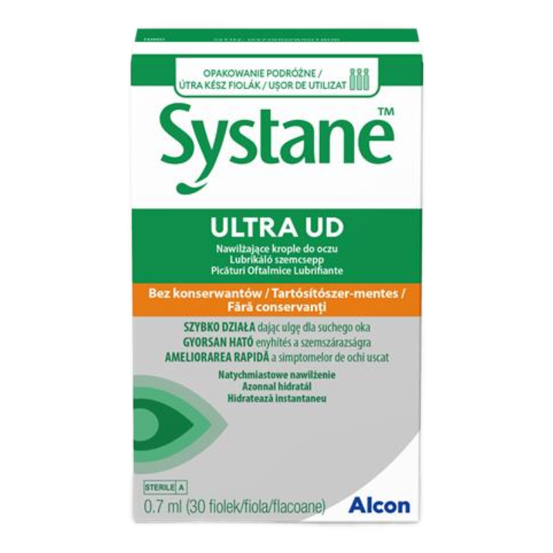 Picaturi oftalmice lubrifiante Systane Ultra UD, 0.7 ml, 30 unidoze, Alcon