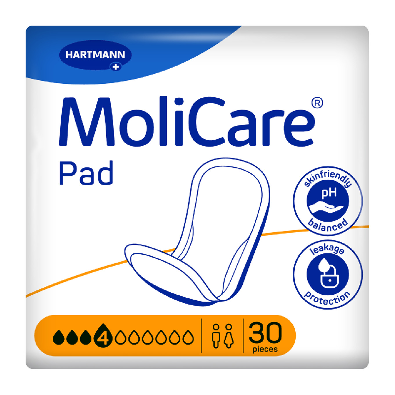 Tampoane incontinenta usoara Molicare Pad, 4 picaturi, 30 bucati, Hartmann