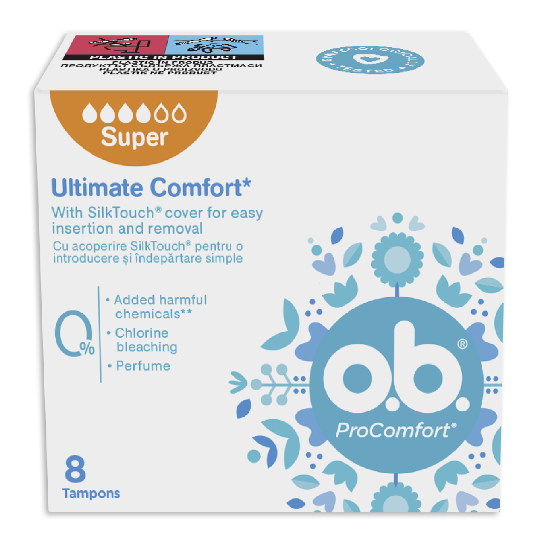 Tampoane ProComfort Super, 8 bucati, OB