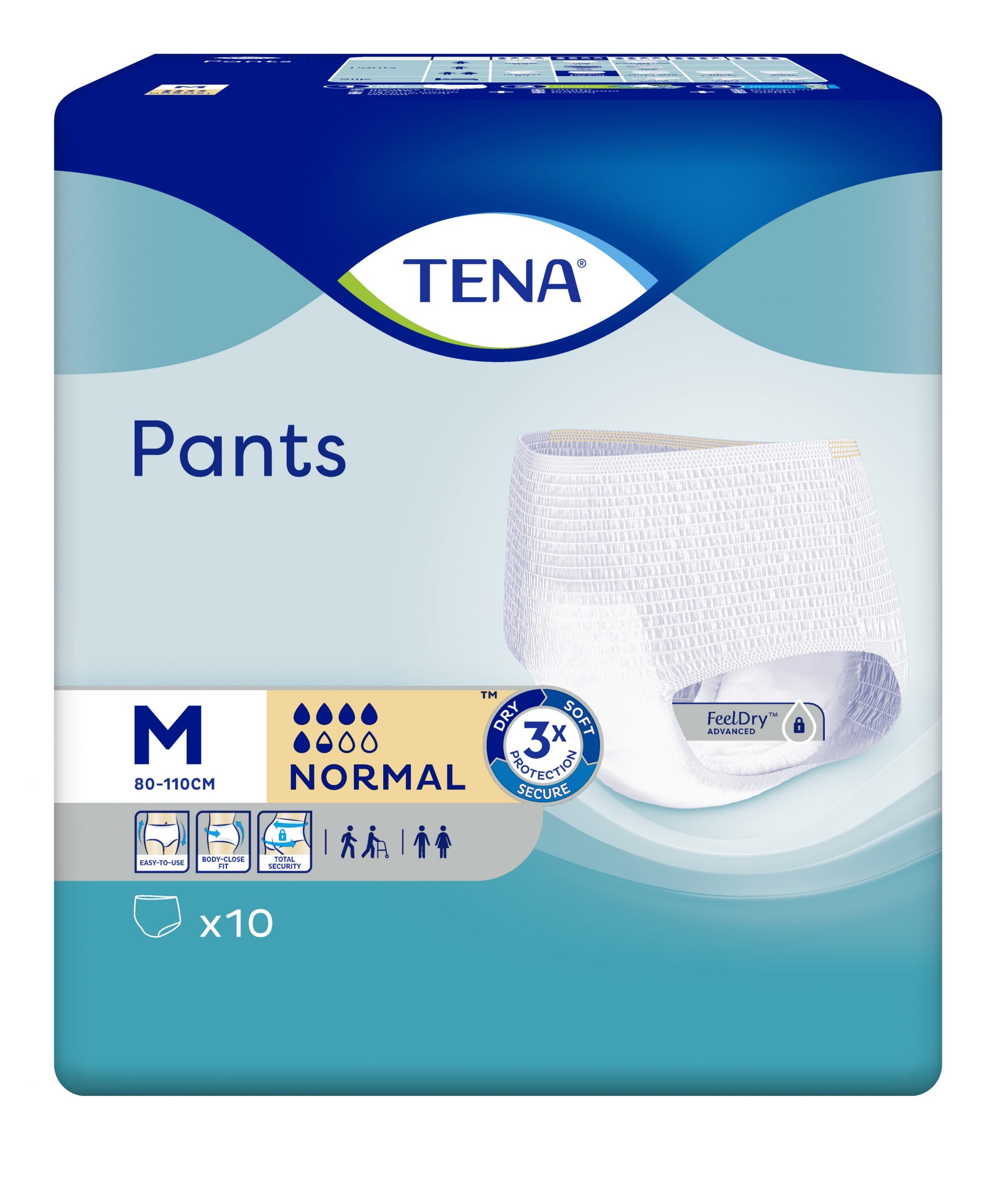 Tena Pants Normal Medium X 10 Buc