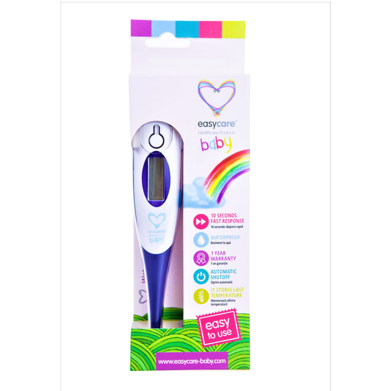 Termometru digital, cu cap flexibil, +0 luni, Easycare