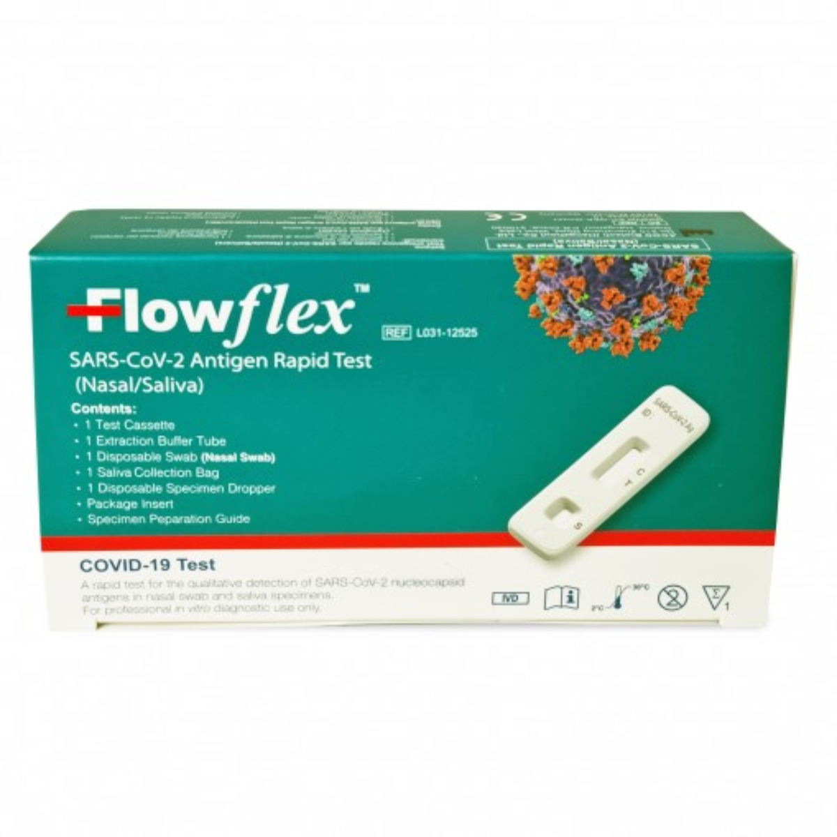 Test rapid antigen COVID 19, Flowflex nazal/saliva x 1 buc