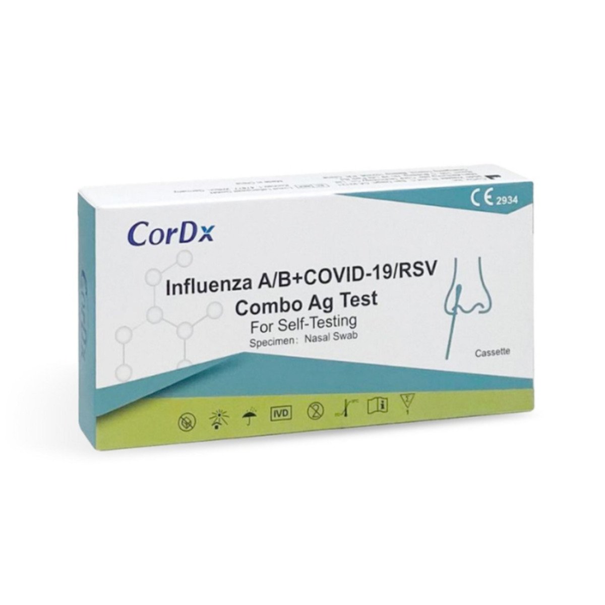 Test Rapid Combo Pentru Gripa A/b, Covid19 Si Rsv, 1 Buc, Cordx