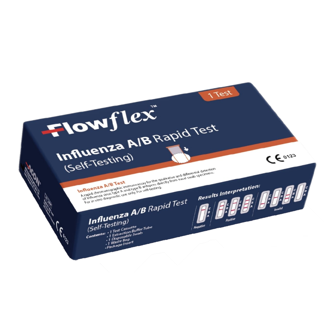 Test rapid influenza (Gripa A+B ) Flowflex, 1 test/cutie