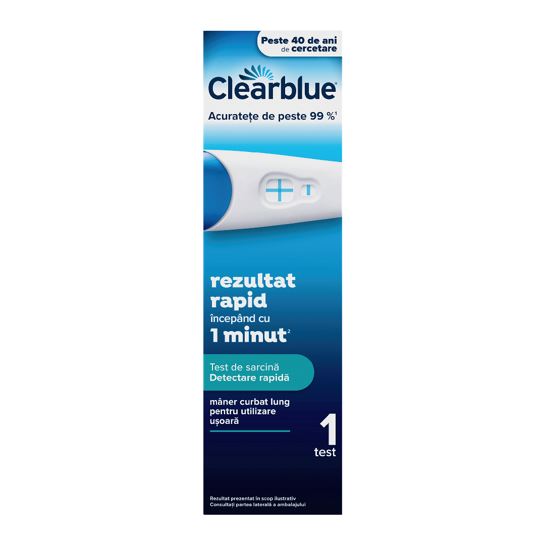 Clearblue Test de Sarcina cu Detectare Rapida, 1 Bucata