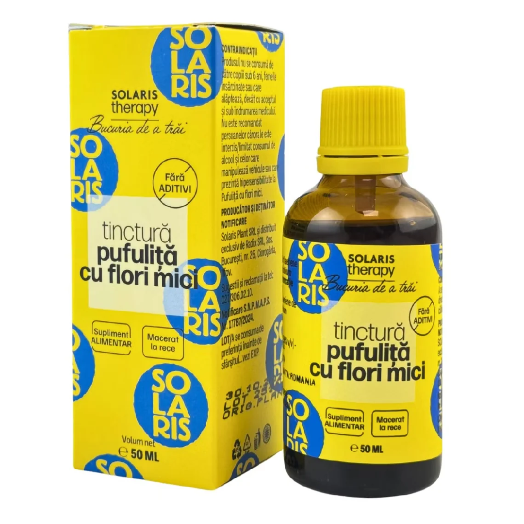 Tinctura de pufulita cu flori mici Therapy, 50 ml, Solaris
