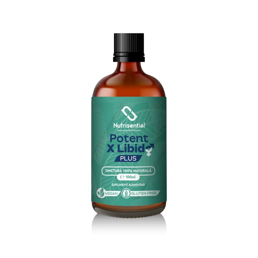 Tinctura pentru potenta, potent x libido plus, 100ml, nutrisential