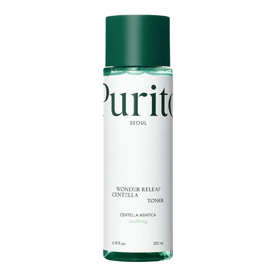 Toner de fata cu efect calmant Wonder Releaf Centella Toner, 200 ml, Purito