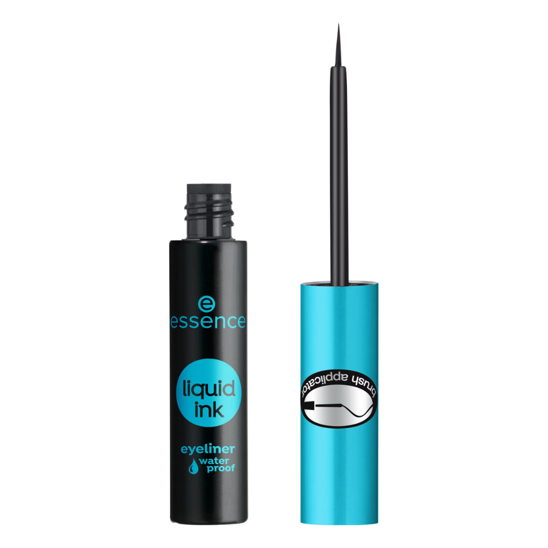 Tus de ochi rezistent la apa Liquid Ink, 01 Black, 3 ml, Essence